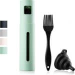 Ölsprüher I hochwertige Öl-Sprühflasche aus Edelstahl & Glas, für gesundes Kochen I praktischer Sprüher für präzise Dosierung I für alle Speiseöl & Essig Sorten geeignet (Mint) Ölsprüher I hochwertige Öl-Sprühflasche aus Edelstahl & Glas, für gesundes Kochen I praktischer Sprüher für präzise Dosierung I für alle Speiseöl & Essig Sorten geeignet (Mint)